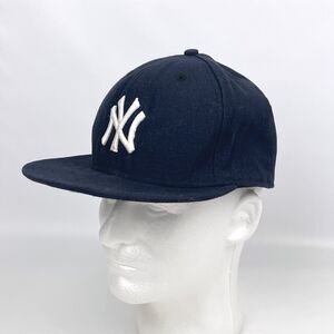 New Era New York Yankees 59Fifty Fitted On-Field Hat Cap Navy Size 7 1/2